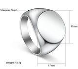 Load image into Gallery viewer, Fashion Simple Gold Dome High Polished Men&#39;s Stainless Steel Ring