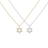 Load image into Gallery viewer, OAHLAN Fine Jewellery Wholesale 18K Gold Plated Star of David S925 Sterling Silver Necklace with Zircon for Women Anniversary