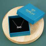 Load image into Gallery viewer, OAHLAN Fine Jewellery Simple Style 8 Shaped 925 Sterling Silver Necklace with Zircon for Women Party Anniversary Gifts