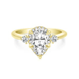 Load image into Gallery viewer, OAHLAN Fine Jewellery Wholesale Pear Cut S925 Sterling Silver Ring with Cubic Zircon for Women Wedding Party Engagement Gift