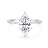 Load image into Gallery viewer, OAHLAN Fine Jewellery 2ct Marquise Cut Moissanite 925 Sterling Silver Ring for Women Anniversary Engagement Wedding