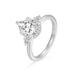Load image into Gallery viewer, OAHLAN Fine Jewellery Wholesale Pear Cut S925 Sterling Silver Ring with Cubic Zircon for Women Wedding Party Engagement Gift