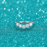 Load image into Gallery viewer, OAHLAN Fine Jewellery Wholesale 0.5ct Round Cut VVS1 925 Sterling Silver Moissanite Rings for Women Wedding Engagement