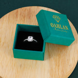 Load image into Gallery viewer, OAHLAN Fine Jewellery Radiant Cut Sparkling Zircon Adjustable S925 Sterling Silver Ring for Women Wedding Engagement