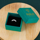 Load image into Gallery viewer, OAHLAN Fine Jewellery Wholesale 0.5ct Round Cut VVS1 925 Sterling Silver Moissanite Rings for Women Wedding Engagement