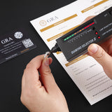 Load image into Gallery viewer, OAHLAN Fine Jewellery Wholesale 0.5ct Round Cut VVS1 925 Sterling Silver Moissanite Rings for Women Wedding Engagement