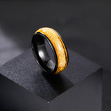 Load image into Gallery viewer, Fashion Male Jewelry 8mm Dual Guitar String and Gold Wire Tungsten Carbide Rings for Men Wedding Engagement