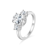 Load image into Gallery viewer, Fine Jewelry 2ct Oval Cut D Grade 925 Sterling Silver Engagement Moissanite Ring Promise Wedding Eternity for Women