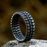 Load image into Gallery viewer, Stainless Steel Men Ring Wholesale Retro Dragon Scale Ring