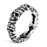 Load image into Gallery viewer, Men Vintage Skull Punk Ring