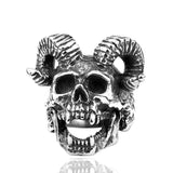 Load image into Gallery viewer, Men Vintage Stainless Steel Casting Punk Satan Sheep Head Skull Ring