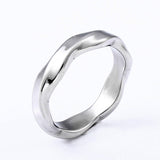 Load image into Gallery viewer, 4/6mm Simple Stainless Steel Ring For Men And Women Couple Ring Engagement Wedding Bands