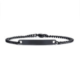 Load image into Gallery viewer, Fashion Simple Design Jewelry Black Plated Locking Stainless Steel Bracelets for Women Men Unix Couples