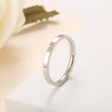 Load image into Gallery viewer, Stainless Steel Single Zircon Women Ring Wedding Bands Fashion Jewelry