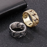 Load image into Gallery viewer, Stainless Steel Men Ring Vintage Creative Car Tire Shape Ring Jewelry