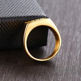 Load image into Gallery viewer, Men&#39;s Jewelry Ornament High Polished 24K Gold Plated Casting Stainless Steel Rings for Men