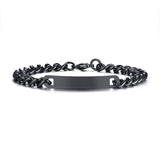 Load image into Gallery viewer, Fashion Simple Design Jewelry Black Plated Locking Stainless Steel Bracelets for Women Men Unix Couples