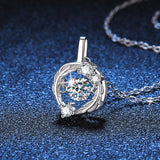 Load image into Gallery viewer, 0.5Ct Round Cut D Grade VVS1 Pendant 925 Sterling Silver Moissanite Necklaces for Women Fashion Luxury Jewelry