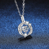 Load image into Gallery viewer, 0.5Ct Round Cut D Grade VVS1 Pendant 925 Sterling Silver Moissanite Necklaces for Women Fashion Luxury Jewelry