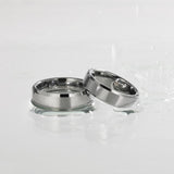 Load image into Gallery viewer, Ringsmaker 6mm Silver Color Tungsten Carbide Ring Men Women High Polished Wedding Bands