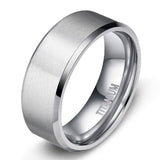 Load image into Gallery viewer, Ringsmaker 10mm Silver Color Men&#39;s Titanium Ring Brushed Women Wedding Bands