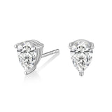 Load image into Gallery viewer, Fashion Jewelry 1CT Teardrop Cut Cubic Zirconia 925 Sterling Silver Stud Earrings For Women