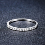 Load image into Gallery viewer, Ringsmaker 2mm 925 Sterling Silver Rings Women Cubic Zirconia Eternity Ring