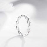 Load image into Gallery viewer, Ringsmaker 925 Sterling Silver Rings Twisted Rope Women Wedding Bands