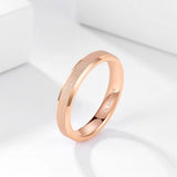 Load image into Gallery viewer, Ringsmaker 4mm Frosted Tungsten Carbide Rings Rose Gold Women Matte Ring