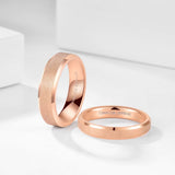 Load image into Gallery viewer, Ringsmaker 6mm Frosted Tungsten Carbide Rings Rose Gold Women Matte Ring