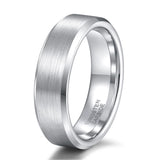 Load image into Gallery viewer, Ringsmaker 6mm Brushed Tungsten Rings Silver Men Tungsten Carbide Ring Wedding Rings