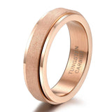 Load image into Gallery viewer, Ringsmaker 6mm Tungsten Carbide Ring Sandblasted Rose Gold Rings For Women