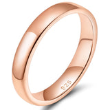 Load image into Gallery viewer, Ringsmaker 4mm 925 Sterling Silver Rings Women Rose Gold Ring Wedding Bands