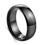 Load image into Gallery viewer, Ringsmaker 8mm Black Tungsten Rings High Polished Wedding Ring