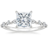 Load image into Gallery viewer, 2ct S925 Princess Cut Moissanite Engagement Ring