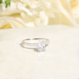 Load image into Gallery viewer, 925 Silver 3CT Pear Shaped Moissanite Engagement Ring