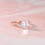 Load image into Gallery viewer, 925 Silver 4ct Moissanite Engagement Ring