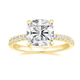 Load image into Gallery viewer, 925 Silver 4ct Moissanite Engagement Ring