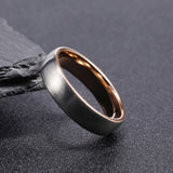 Load image into Gallery viewer, Ringsmaker 6mm Rose Gold Brushed Women Tungsten Carbide Ring Engagement Wedding Bands