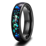 Load image into Gallery viewer, Ringsmaker 6mm Men Tungsten Rings Galaxy Created-opal Inlay Polished Ring