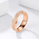 Load image into Gallery viewer, Ringsmaker 6mm Frosted Tungsten Carbide Rings Rose Gold Women Matte Ring